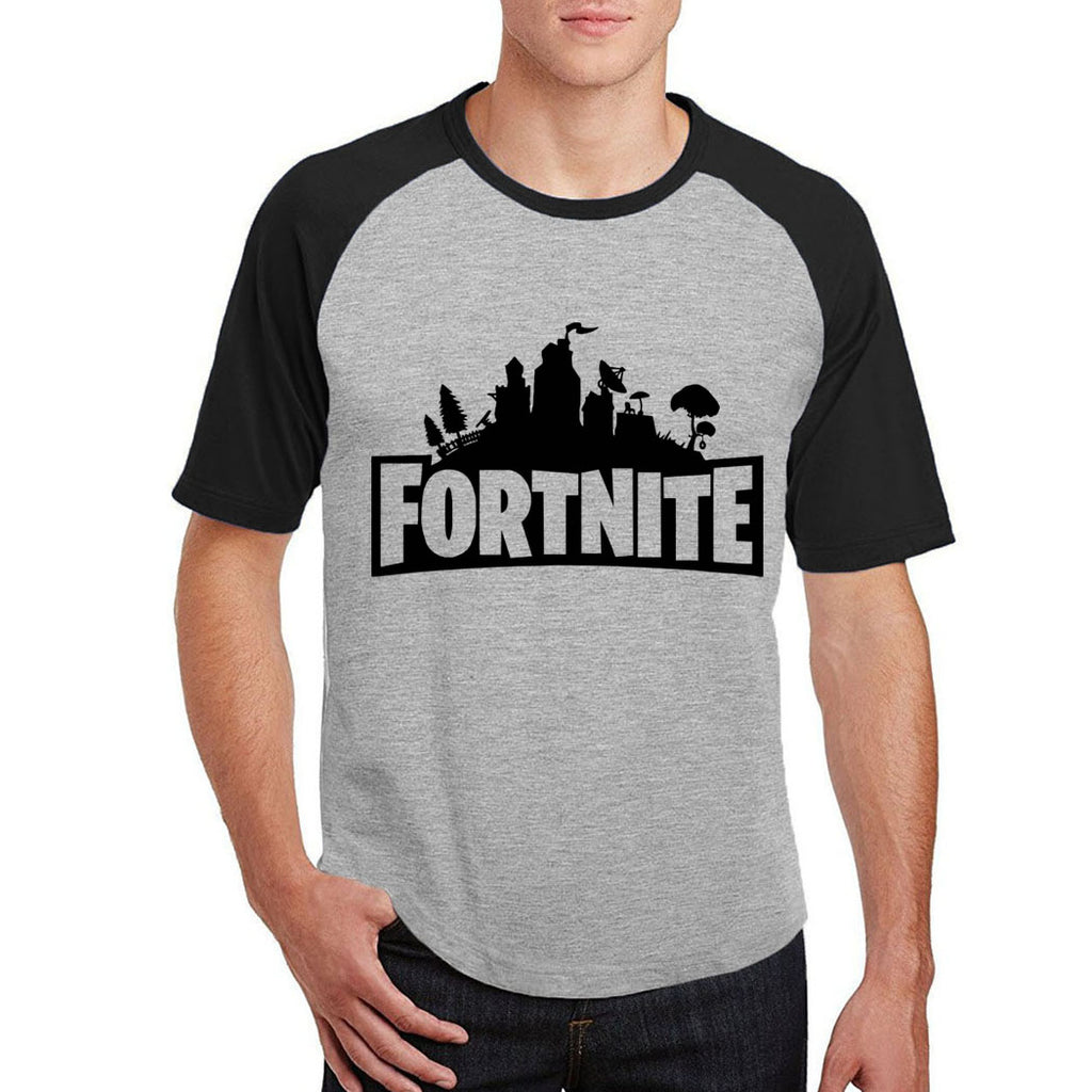 short sleeve raglan sleeves camisetas men 2018 summer new Fortnite t-shirts Hip Hop Male fashion high quality cotton top clothes