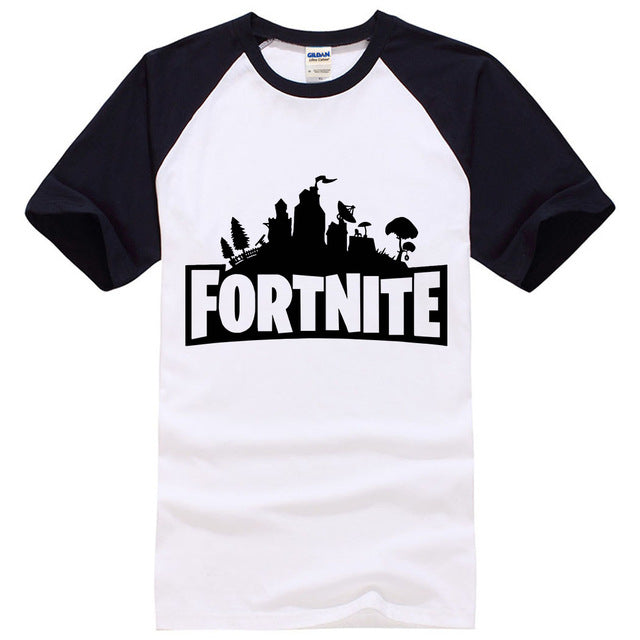 short sleeve raglan sleeves camisetas men 2018 summer new Fortnite t-shirts Hip Hop Male fashion high quality cotton top clothes