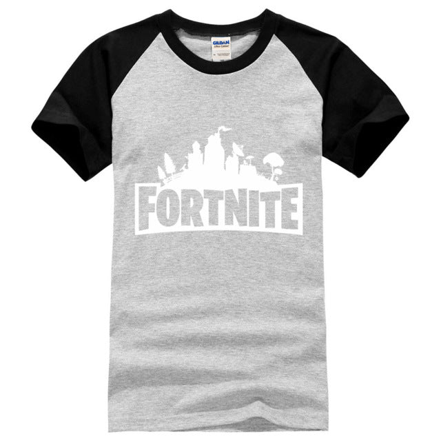 short sleeve raglan sleeves camisetas men 2018 summer new Fortnite t-shirts Hip Hop Male fashion high quality cotton top clothes