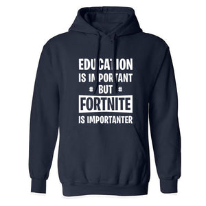 sweatshirt 2018 winter fleece hip-hop brand tracksuits pullovers men Education Is Important But FORTNITE Is Importanter hoodies