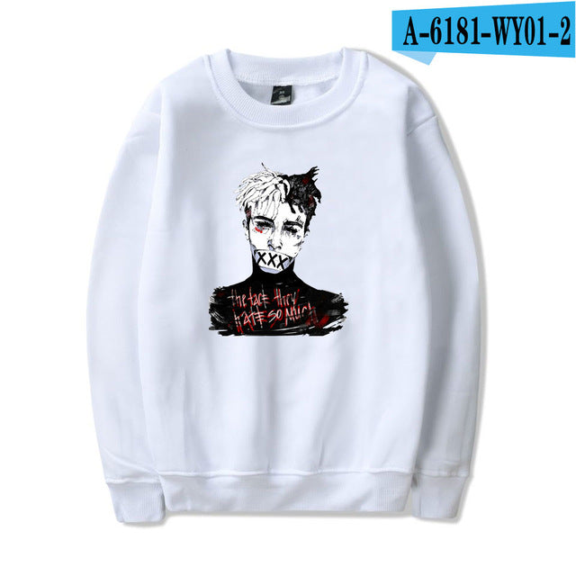 Drop Shipping Xxxtentacion Hoodies Men Women 2018 New Printed Sweatshirt Hooded Pullover Plus Size Oversized Hoodie Sweatshirt