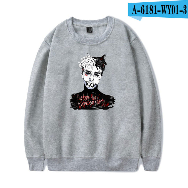 Drop Shipping Xxxtentacion Hoodies Men Women 2018 New Printed Sweatshirt Hooded Pullover Plus Size Oversized Hoodie Sweatshirt