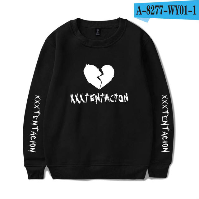 Drop Shipping Xxxtentacion Hoodies Men Women 2018 New Printed Sweatshirt Hooded Pullover Plus Size Oversized Hoodie Sweatshirt