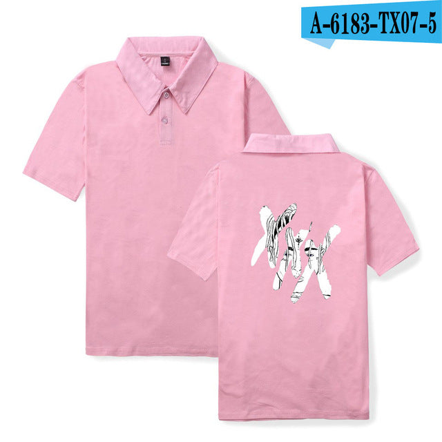 2018 New 100% Cotton Letter Printed Polo Shirts Men and Women Fashion Cool Xxxtentacion Short Sleeve Best Friend Polo Shirts